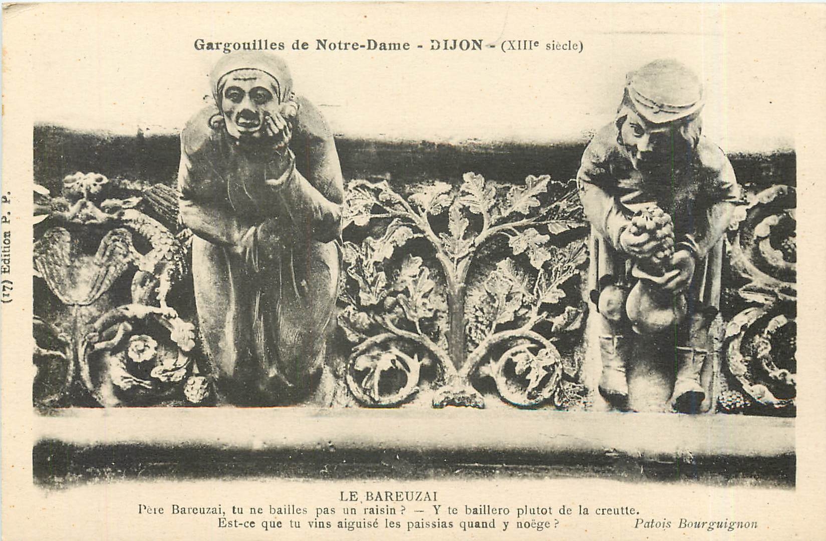 CPA Gargouilles de Notre Dame-DIJON Le Bareuzai