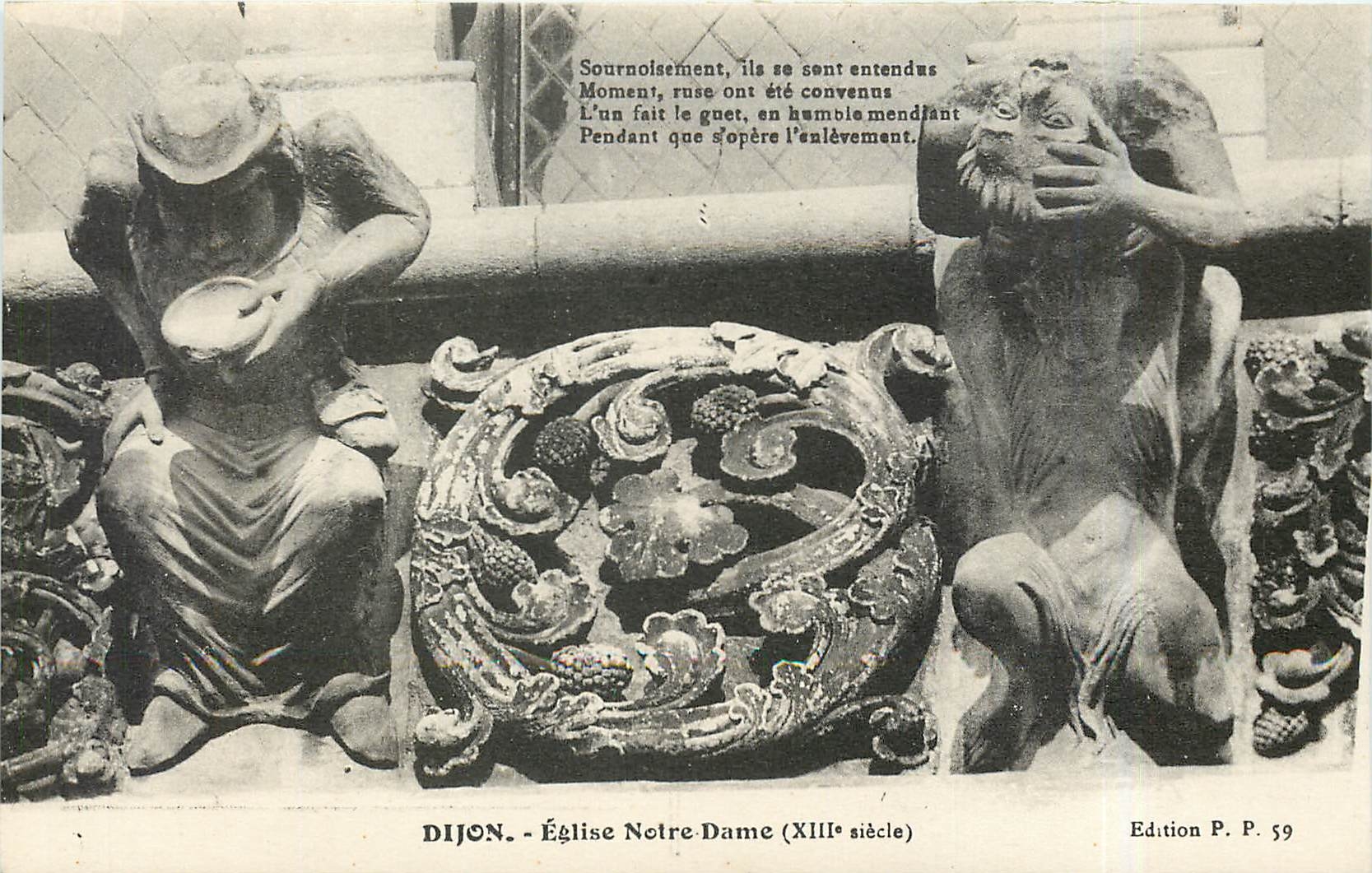 CPA Gargouilles de Notre Dame-DIJON