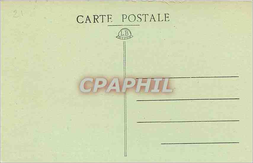 CPA Gargouilles de Notre Dame-DIJON La grincheuse — Rückseite