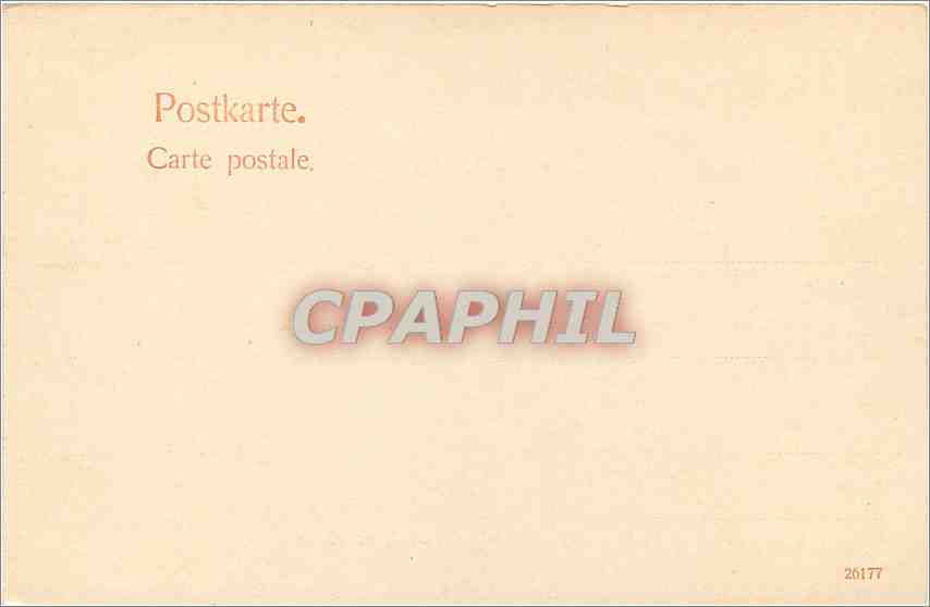 CPA Carl Lebsche  Rappoltswilwer — Rückseite
