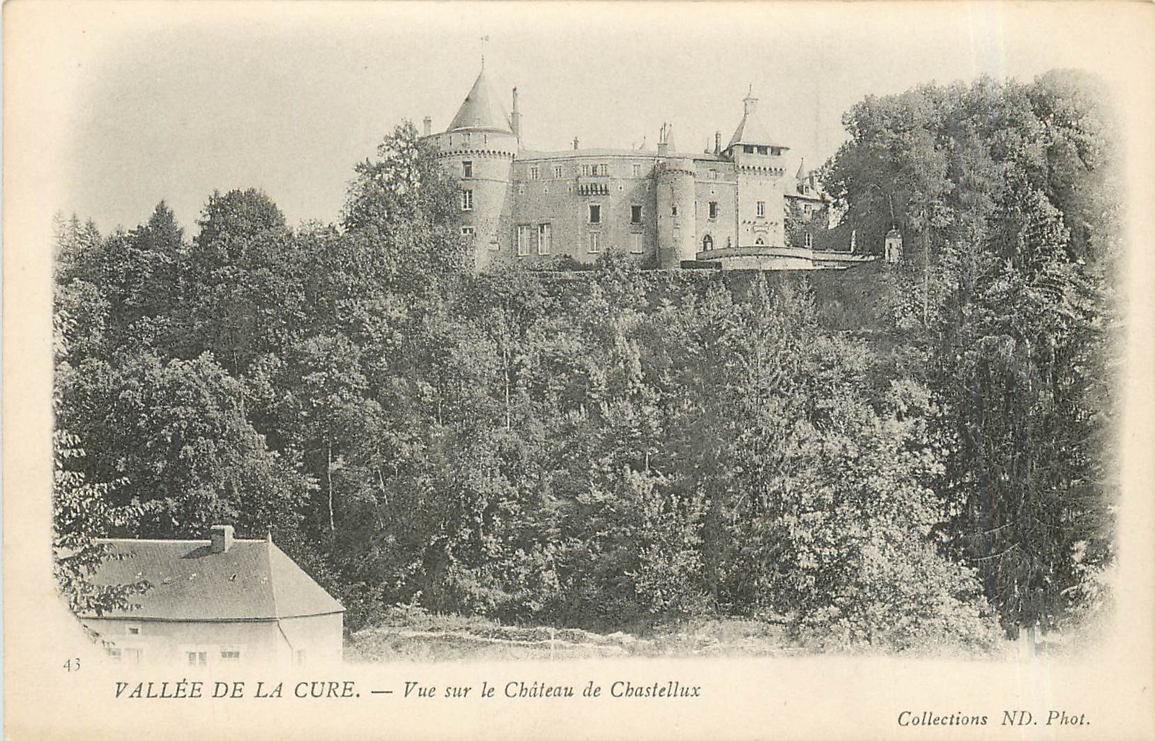 CPA VALLEE DE LA CURE-Vue sur le Chateau de Chastellux