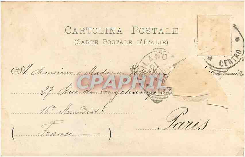 CPA MILANO-Parte posterore della cattedrale — Rückseite