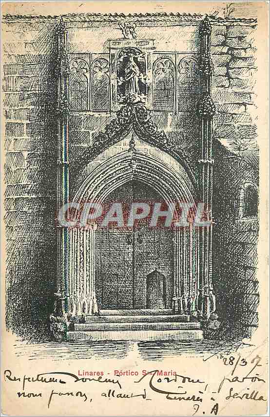 CPA LINARES-portico Ste Marie