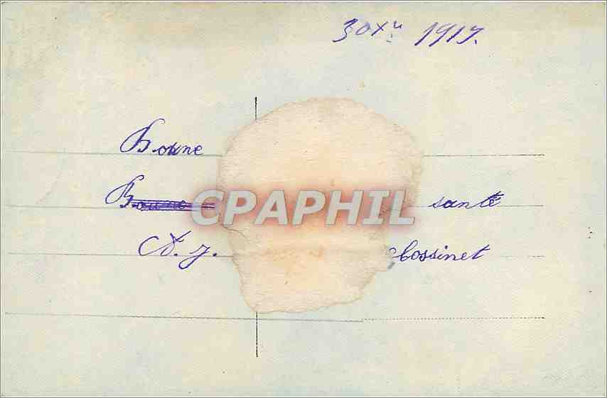 CPA Enfant — Rückseite