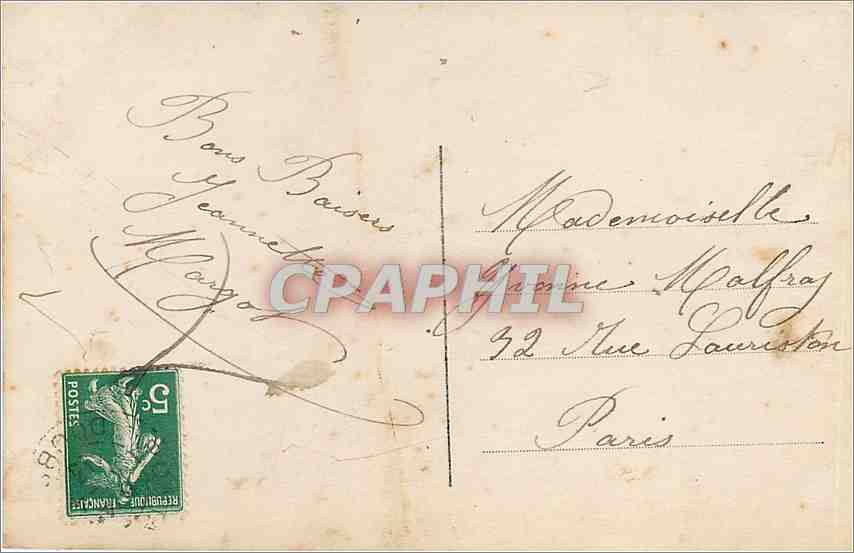 CPA Enfant — Verso