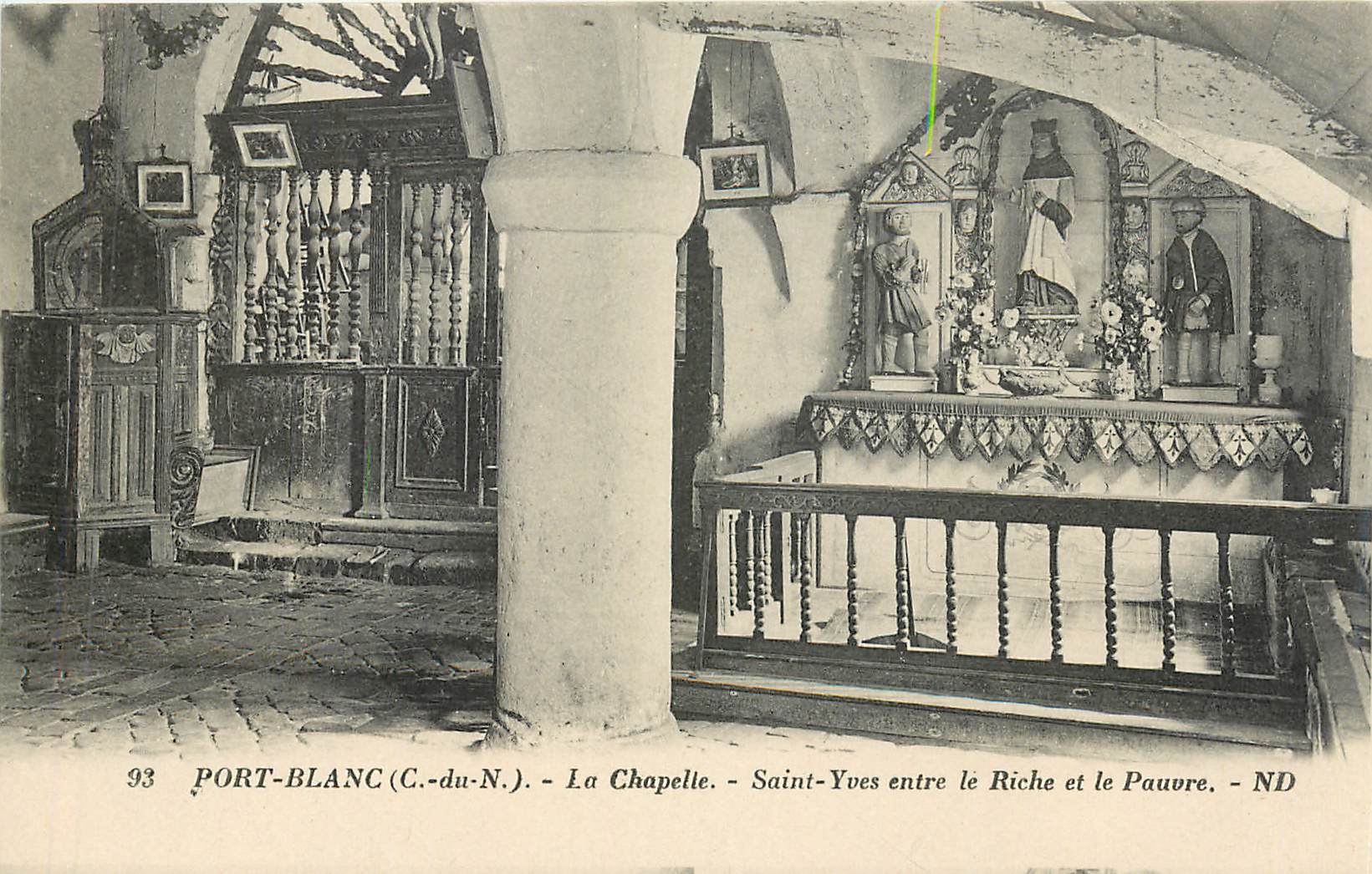Port-Blanc (C.-du-N.) - La Chapelle - Saint-Yves entre le Riche et le Pauvre - ND