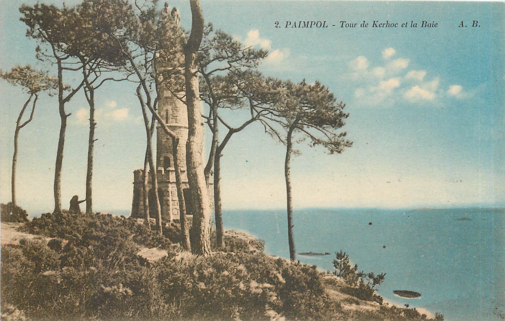CPA paimpol-Tour de Kerhe et la Baie