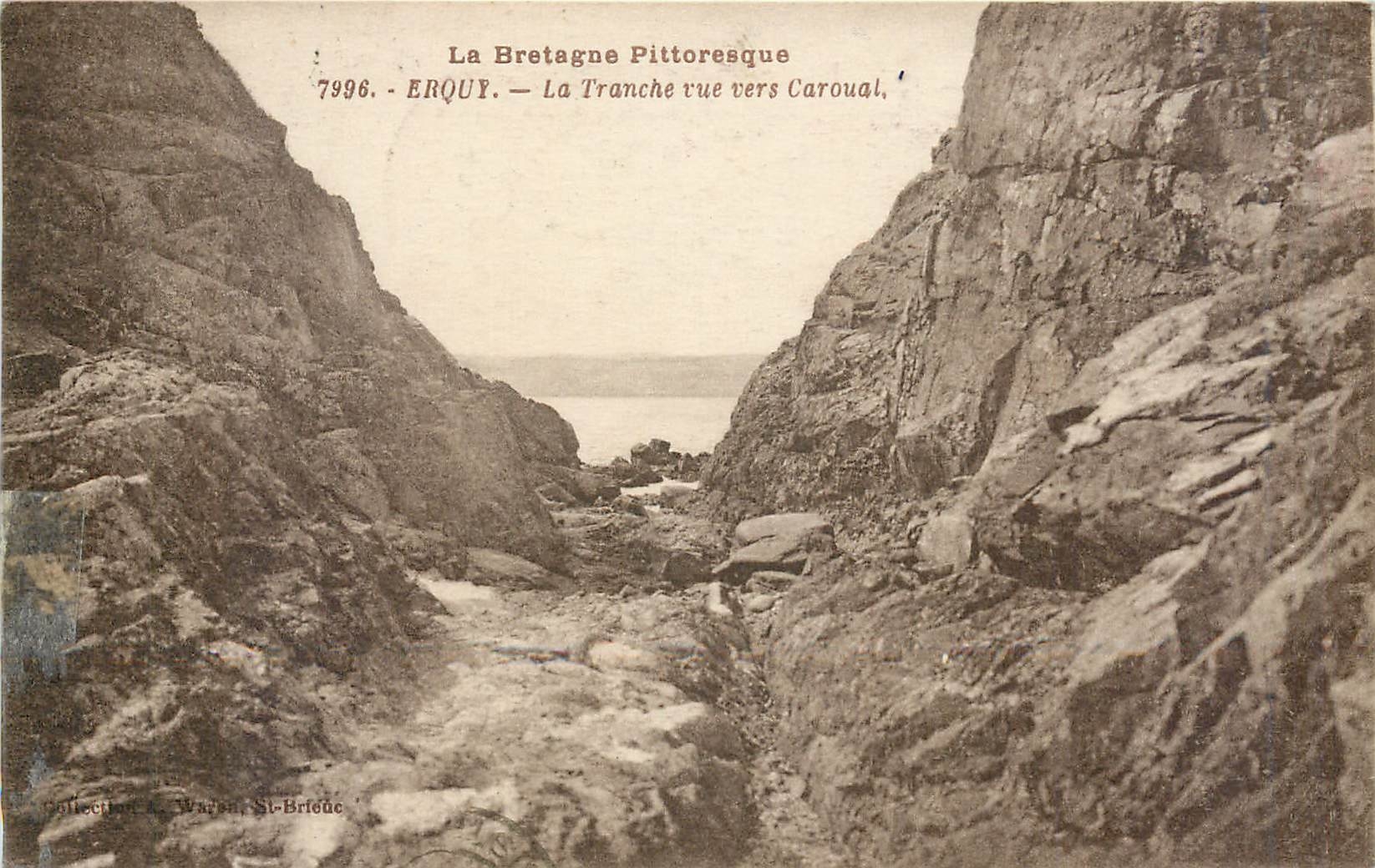 CPA LA BRETAGNE-PITTORESQUE ERQUY-La trnche vue vers Caroual