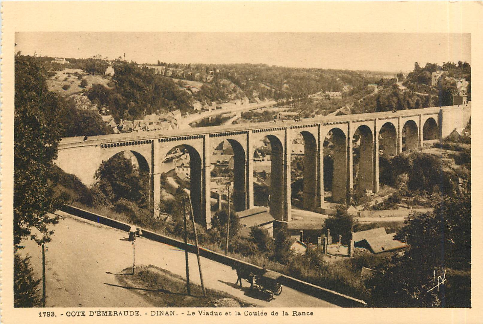Côte d'Émeraude - Dinan - Le Viaduc et la Coulée de la Rance — Laurent-Nel, Rennes, n° 1793
