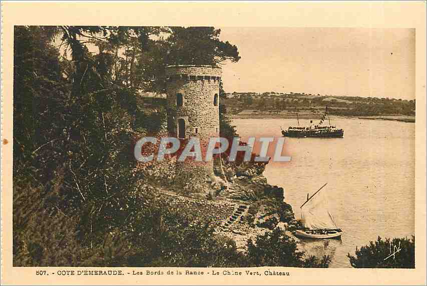 Côte d'Émeraude - Les Bords de la Rance - Le Château Vert, Château