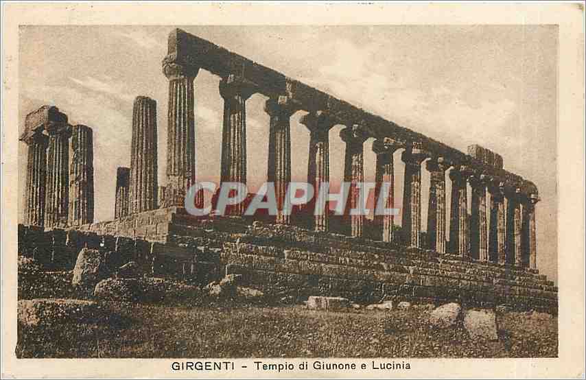 CPA GIRGENTI-Tempo di Giunone e Lucinia