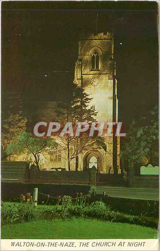 CPA SOUTHPORT-WALTON ON THE NAZE'THE CHURCH AT NIGHT