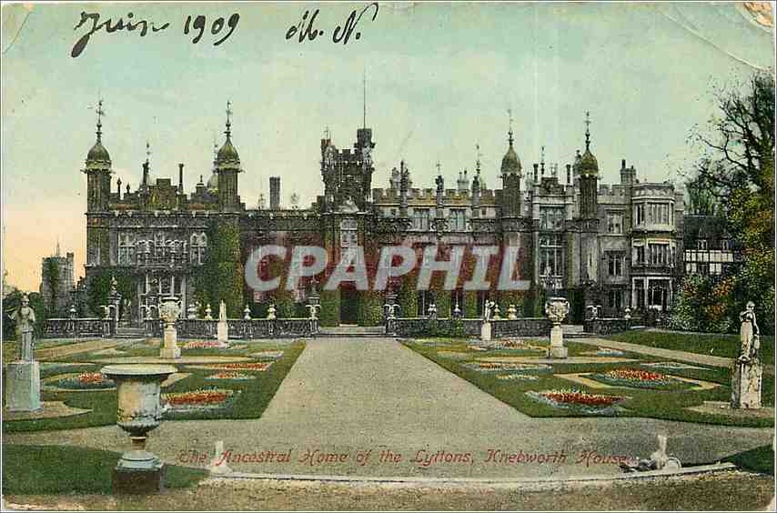 CPA The Ancestral Home of the Lyttons  Knewworth House