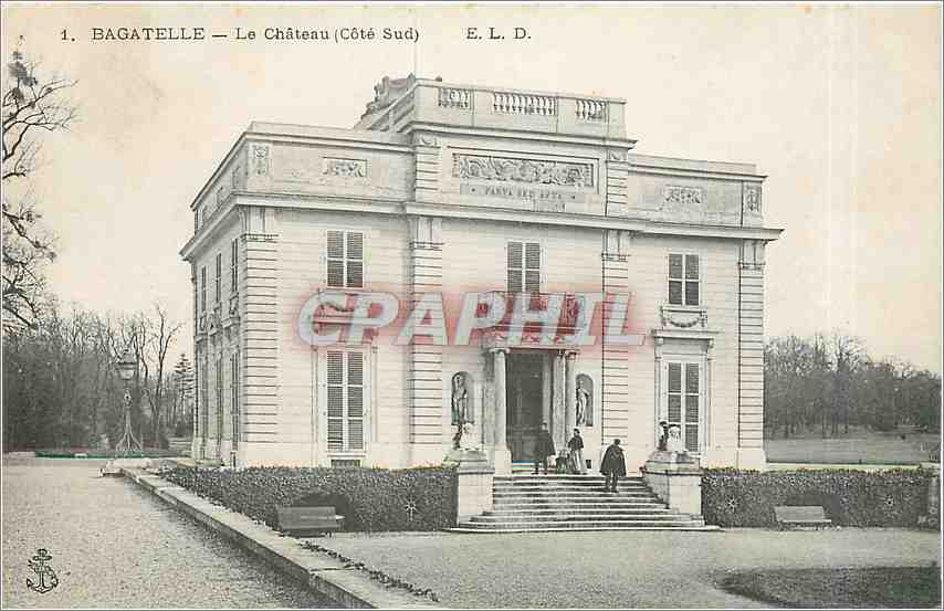 CPA BAGATELLE-Le Chateau (cote Sud)
