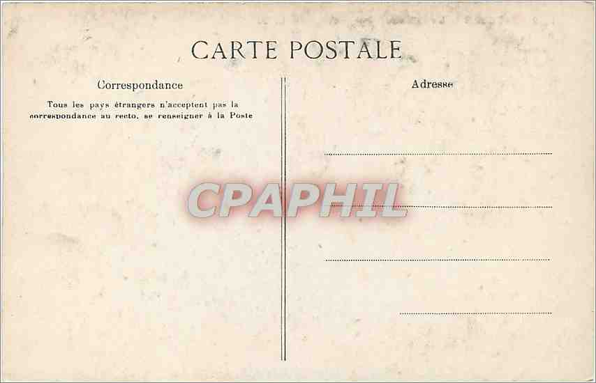 CPA BAGATELLE-Le Chateau (cote Sud) — Rückseite