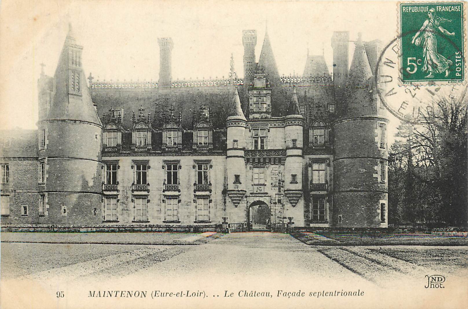 CPA MAINTENON (Eure et Loire)..Le Chateau   Façade septentrionale