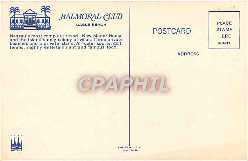 CPA THE BAHAMA ISLAND NASSAU — Back