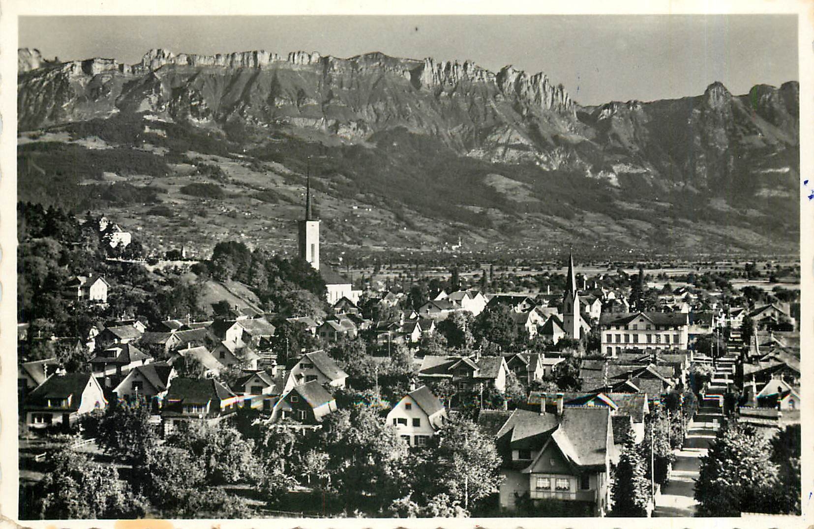 CPA Buchs SG Schweiz mit den Kreuzbergen