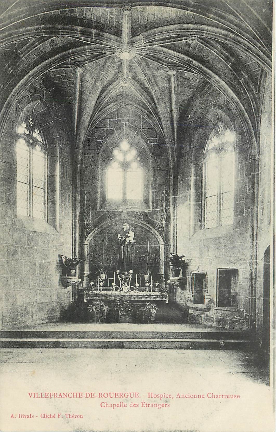 CPA VILLEFRANCHE DE ROUERGUE-Hospice.Chapelle des etrangers