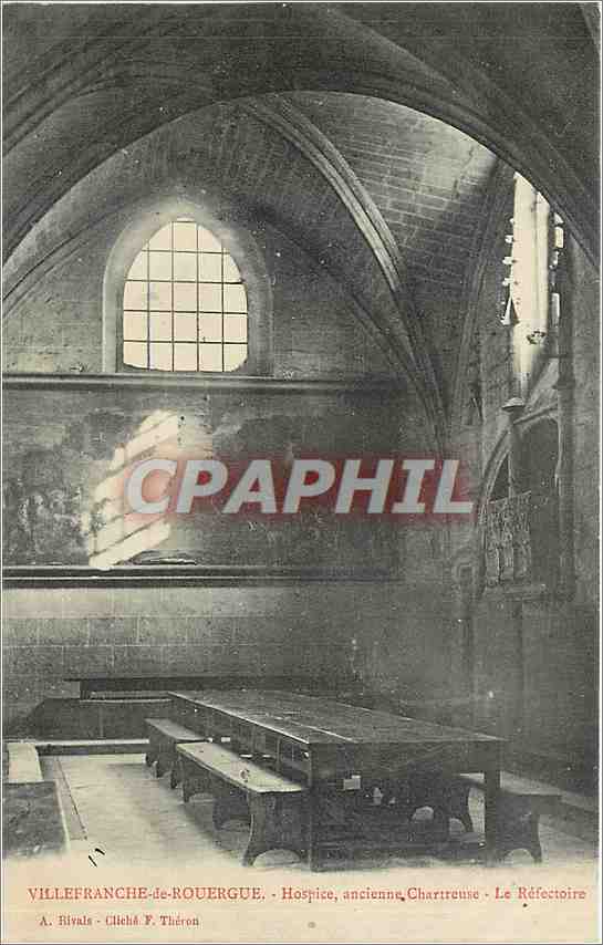 CPA VILLEFRANCHE DE ROUERGUE-Hospice.Le Refectoire