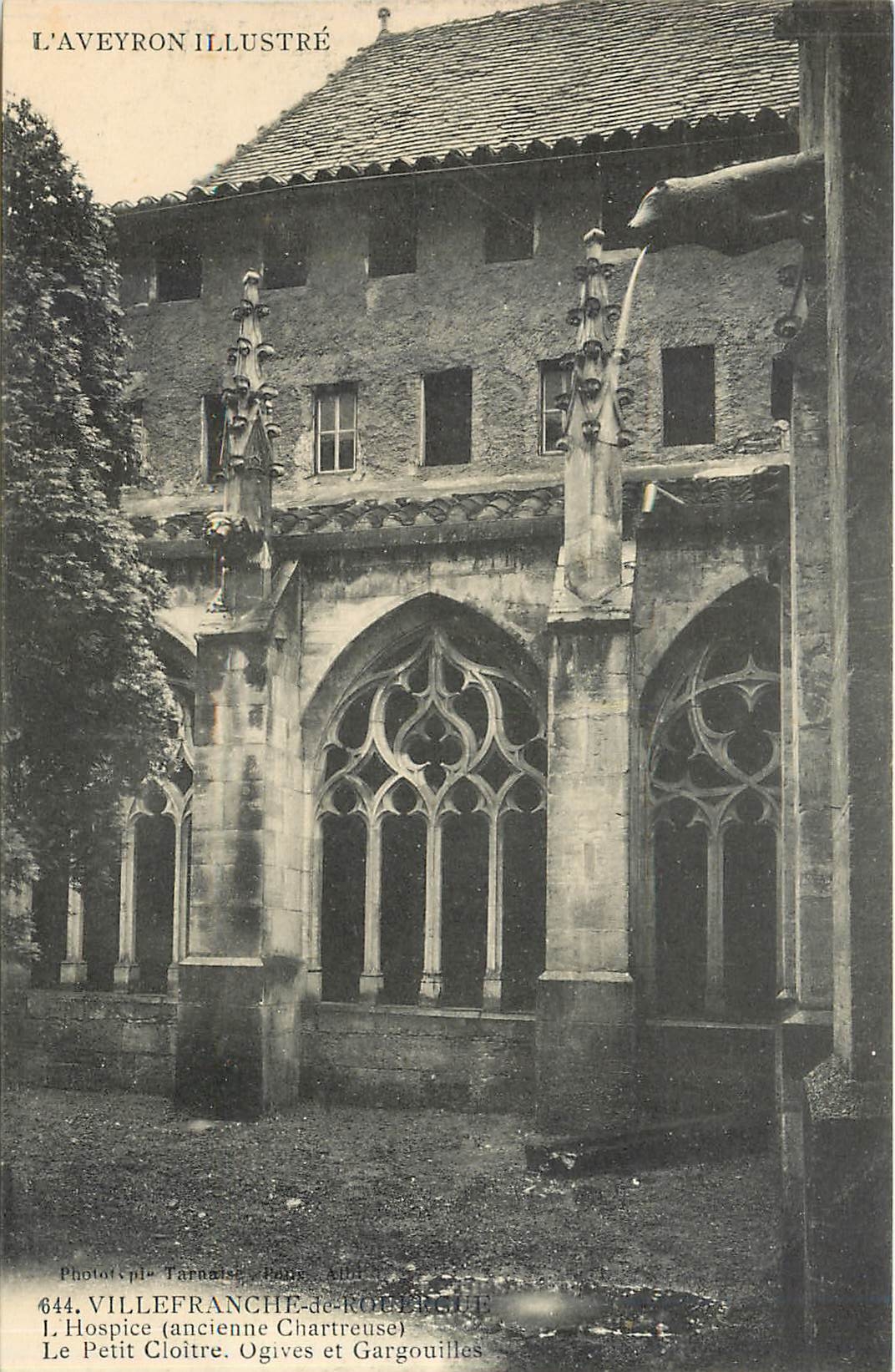 CPA VILLEFRANCHE DE ROUERGUE-Pett Cloitre. Ogives et Gargouilles