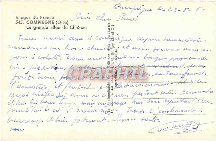 CPA Angers-Musee des Tapisseries-L'Ange dictant a Saint Jean — Rückseite