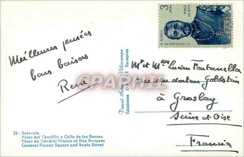 CPA AngersLe chateau et ses fosses fleuris — Rückseite