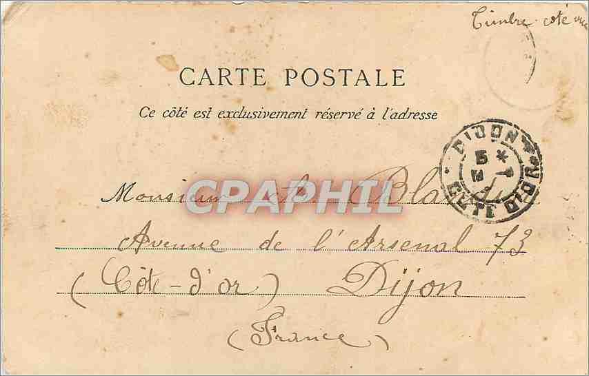 CPA "Pyrenees ocean" Toulouse-facade du capitole-hotel de ville 1750 Tramway — Back