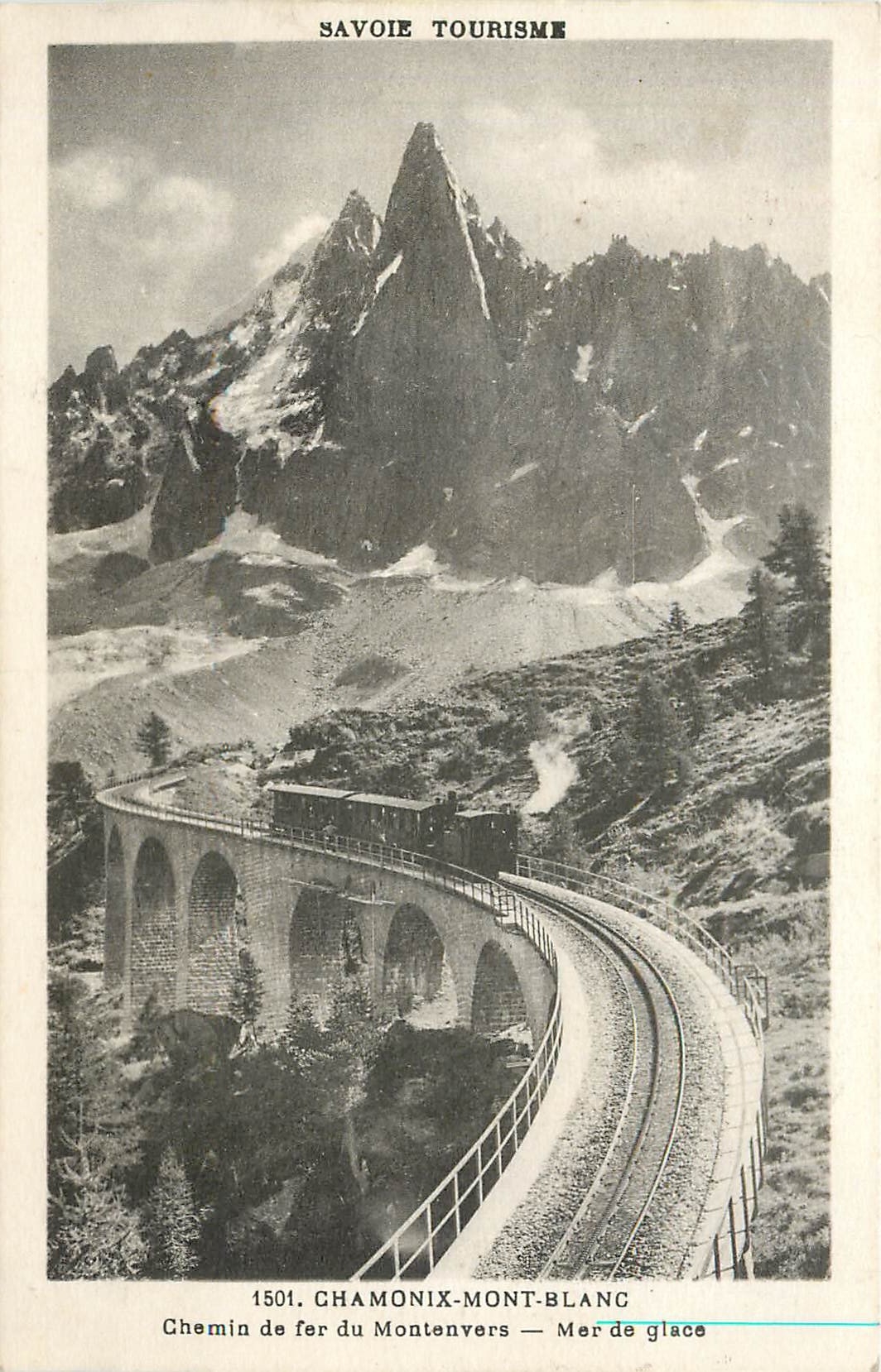 CPA CHAMONIX MONT BLANC-Chemin de fer du Montenvers-mer de glace Train