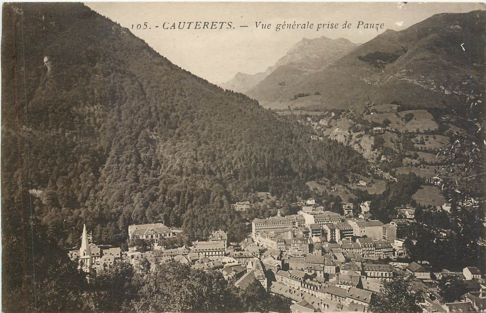 CPA CAUTERETS-Vue geneale prise de pauze