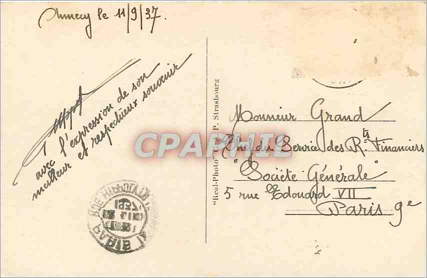 CPA ANNENCY-La venise savoyarde-Quai de l'ile — Verso