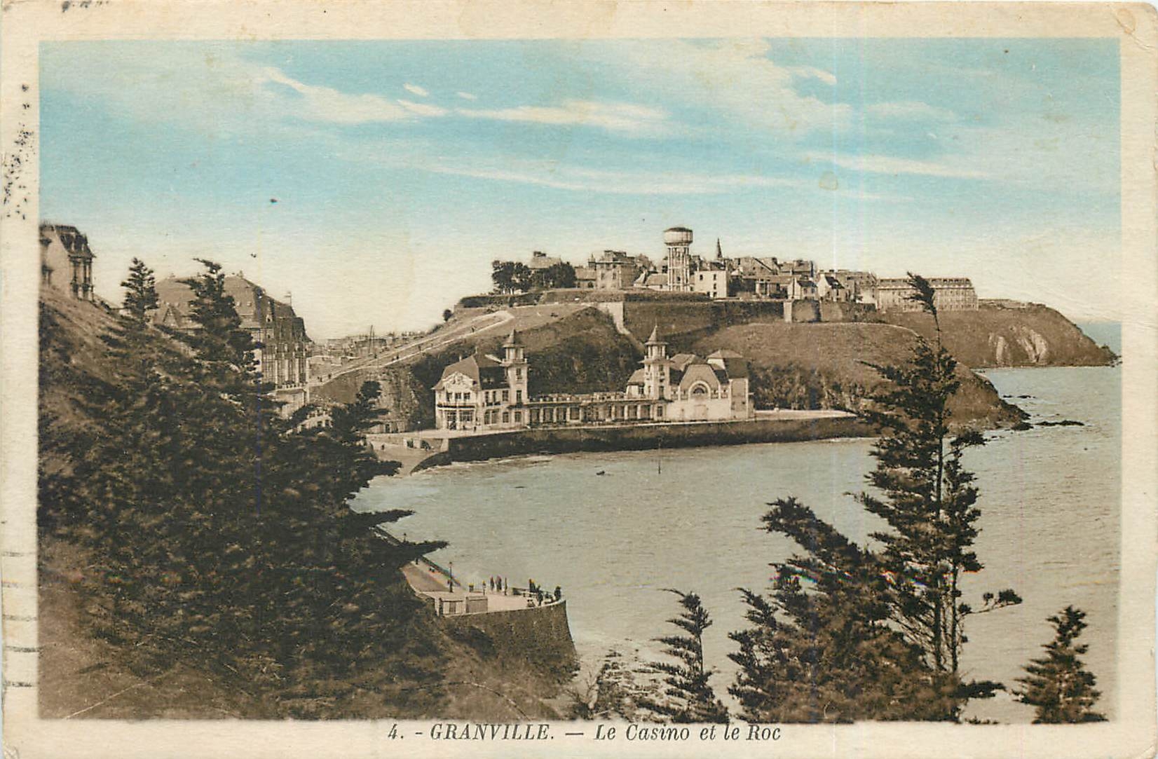Granville — Le Casino et le Roc — Édition A. Bernard, n°4