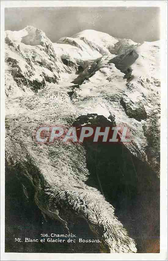 CPA CHAMONIX MONT BLANC ET GLACIER DES BOSSONS
