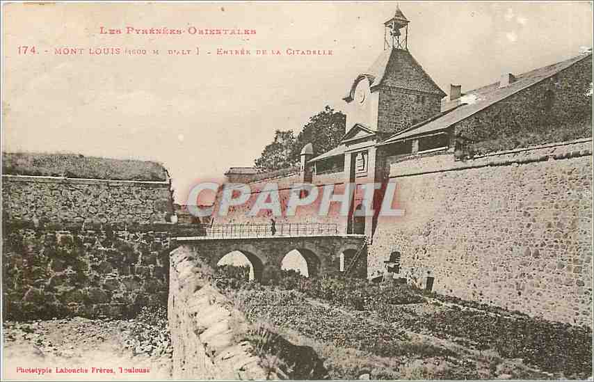 CPA MONT LOUIS ENTRÉE DE L CITADELLE