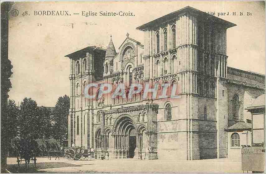 CPA BORDEAUX-Eglise Sainte-Croix