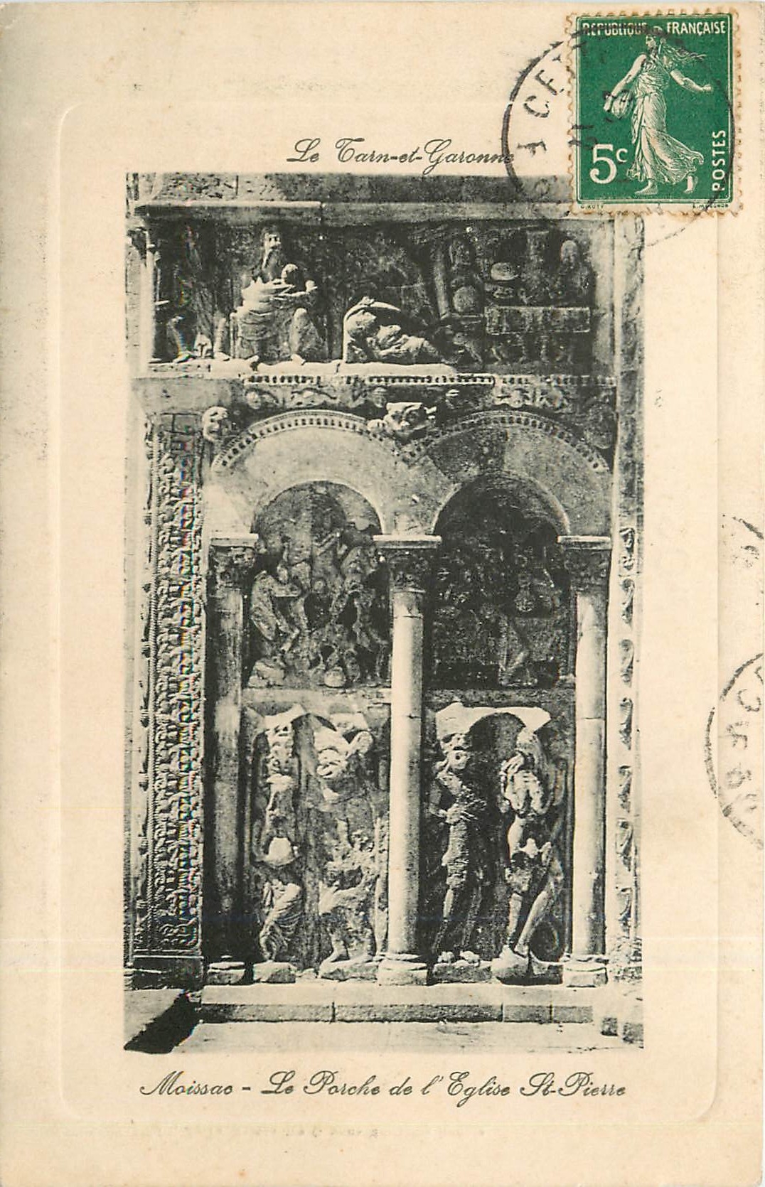 CPA moissac-le Poche de l'Eglise St Pierre