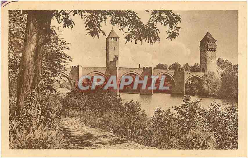 CPA CAHORsS -Le pont Vatentre et Bords du Lot