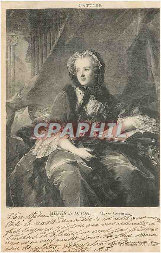 CPA MUSEE DE DIJON Marie Leczinska