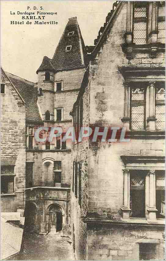 CPA La Dordogne Pittoresque-SARLAT-Hotel de Maleville