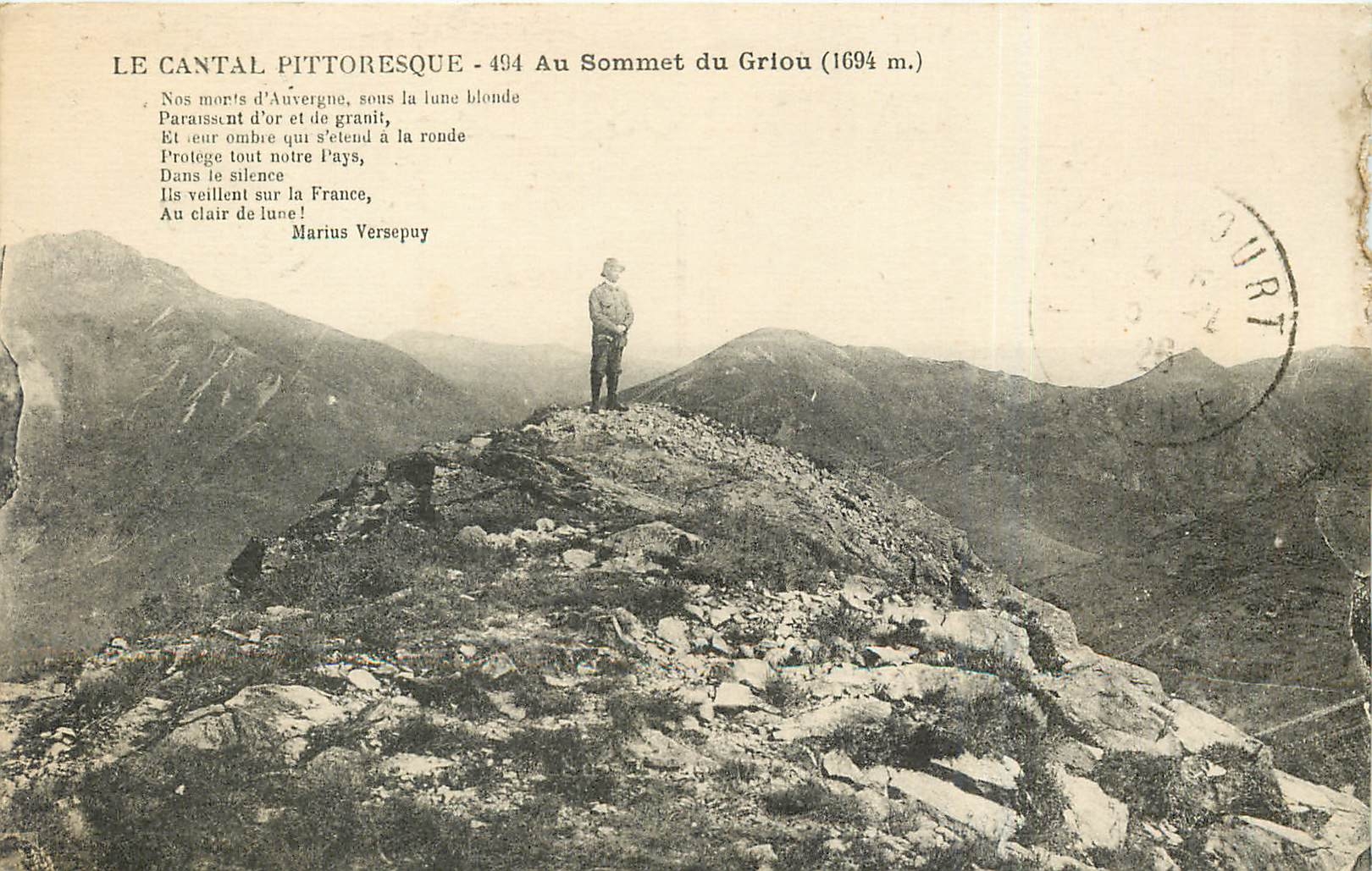 CPA LE CANTAL PITTORESQUE-AU sommet du griou