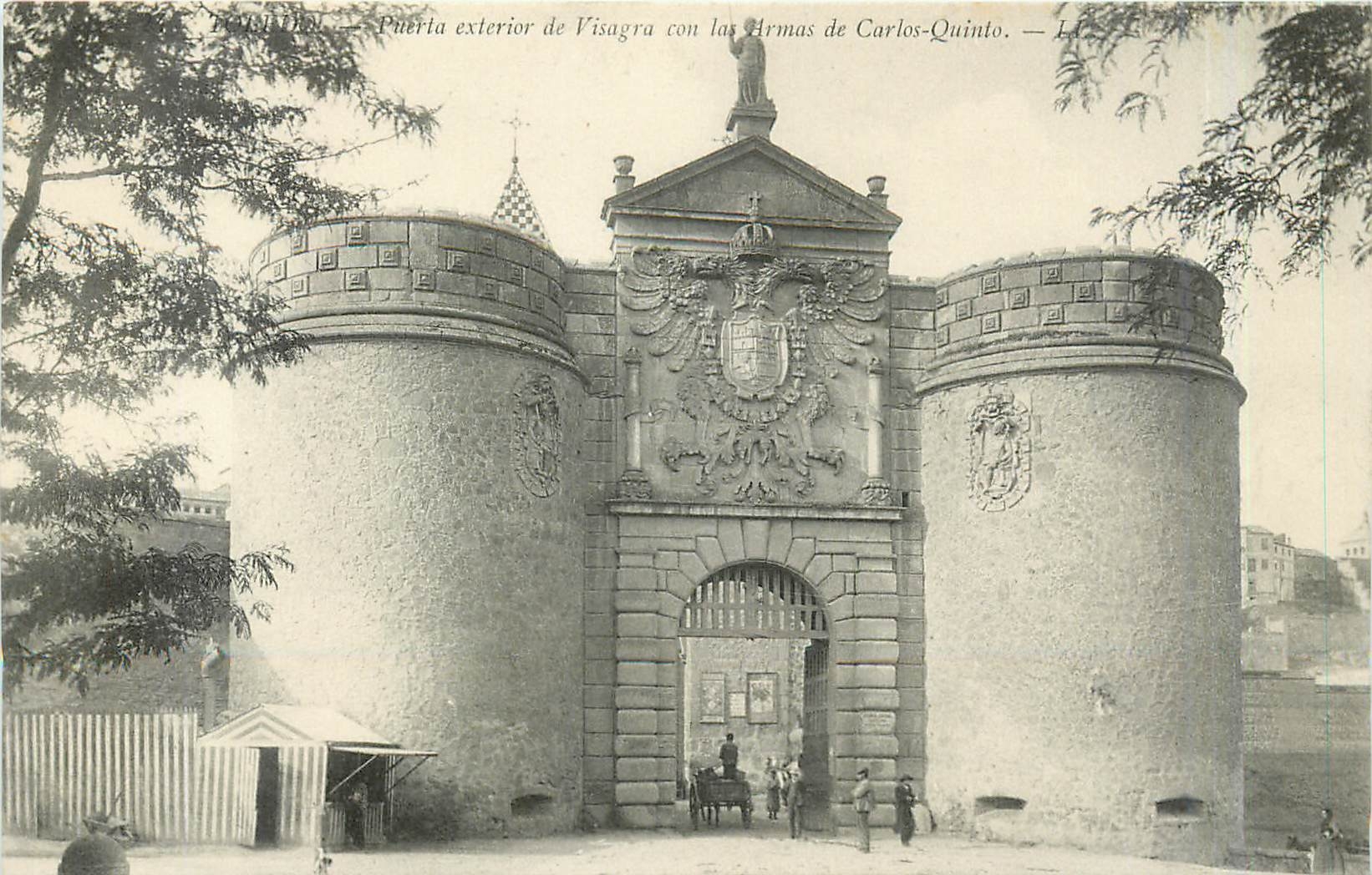 CPA Puerta ecterior de l'Isaggra con las Armas de Carlos-Quinto Toledo