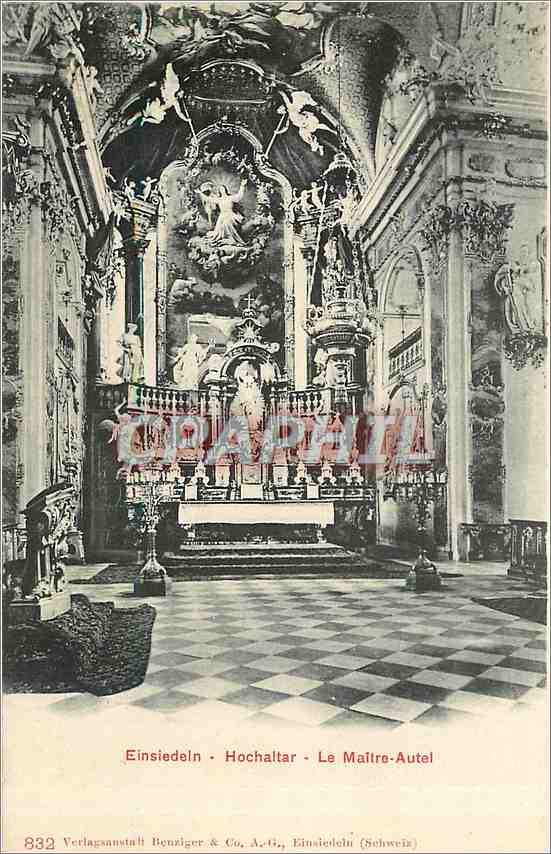 CPA SUISSE-Einsiedein-Hochaltar-Le maitre -Autel