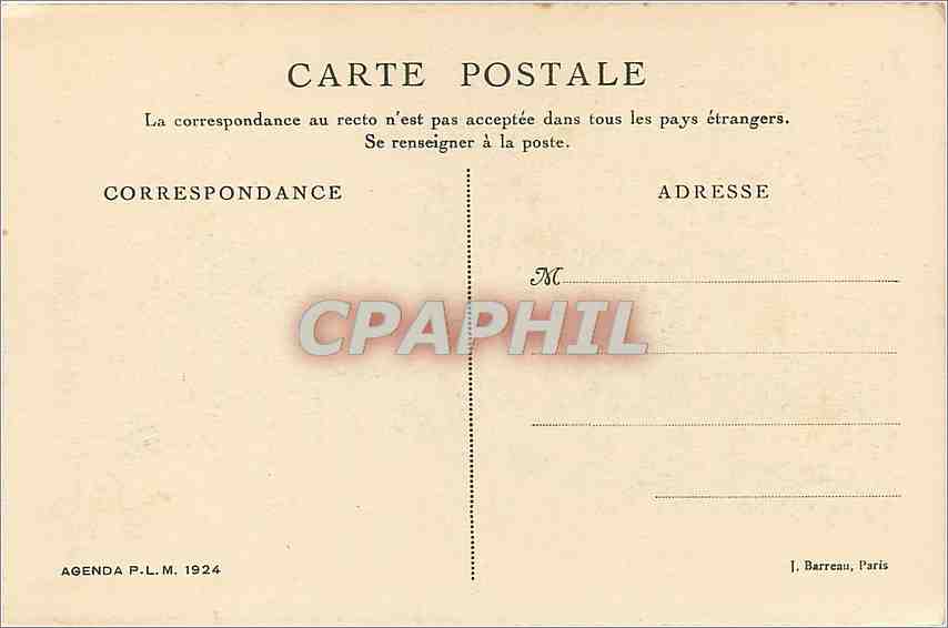 CPA SAVOIE-COMBLOUX  GRAND HOTEL P.L.M ET ASSIF DU MONT BLANC — Rückseite