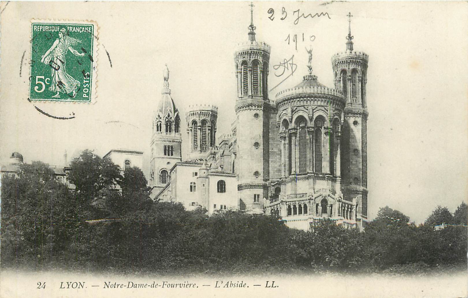 CPA LYON-Notre Dame de Fourviere-L'Abside