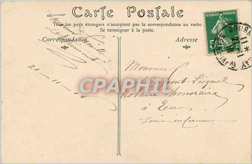 CPA Eglise de BROU-Oratoire de Marguerite d'Autriche — Rückseite