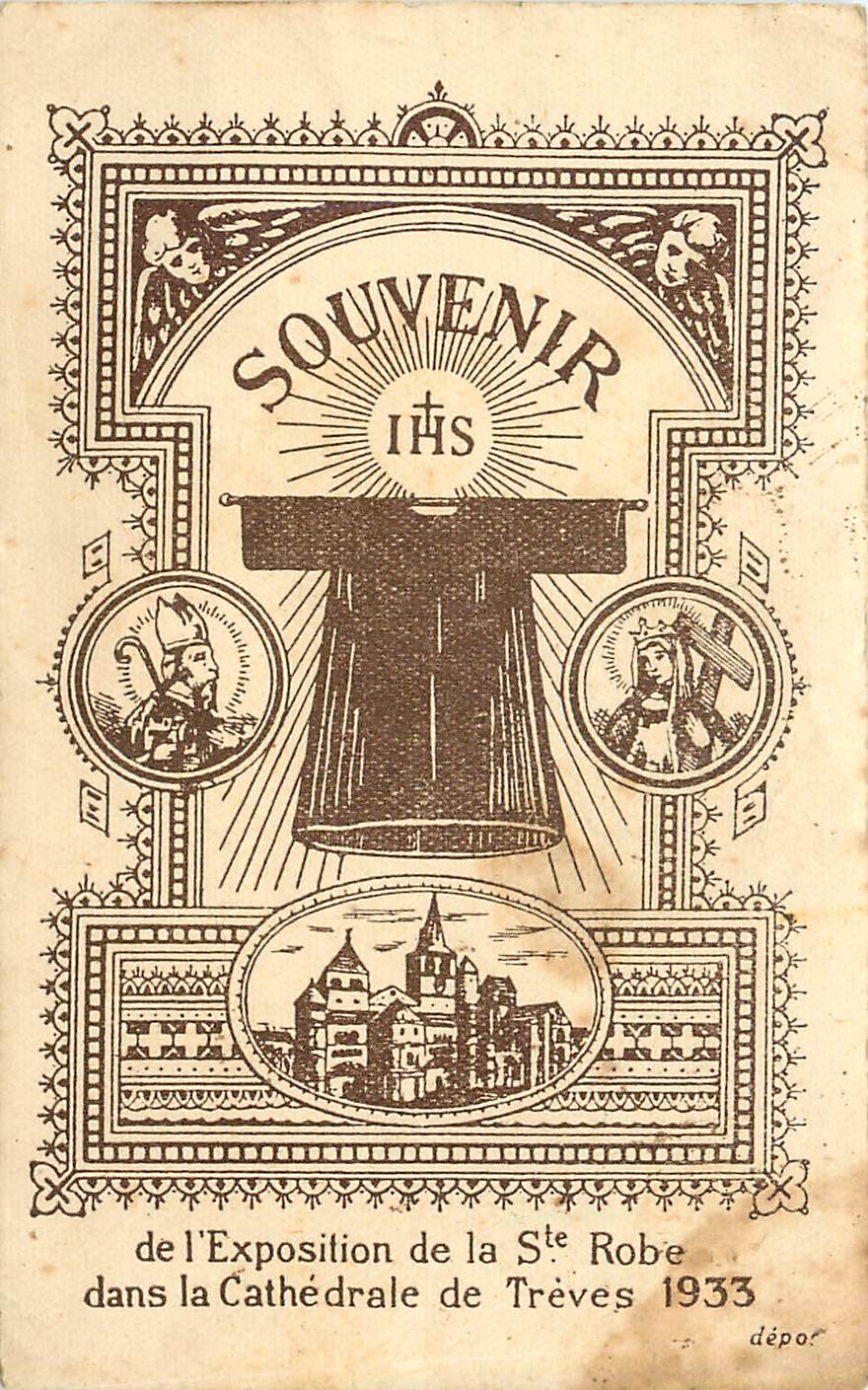 CPA de l'Exposition de la Ste Robe dans la cAthedrale de Treves 1933
