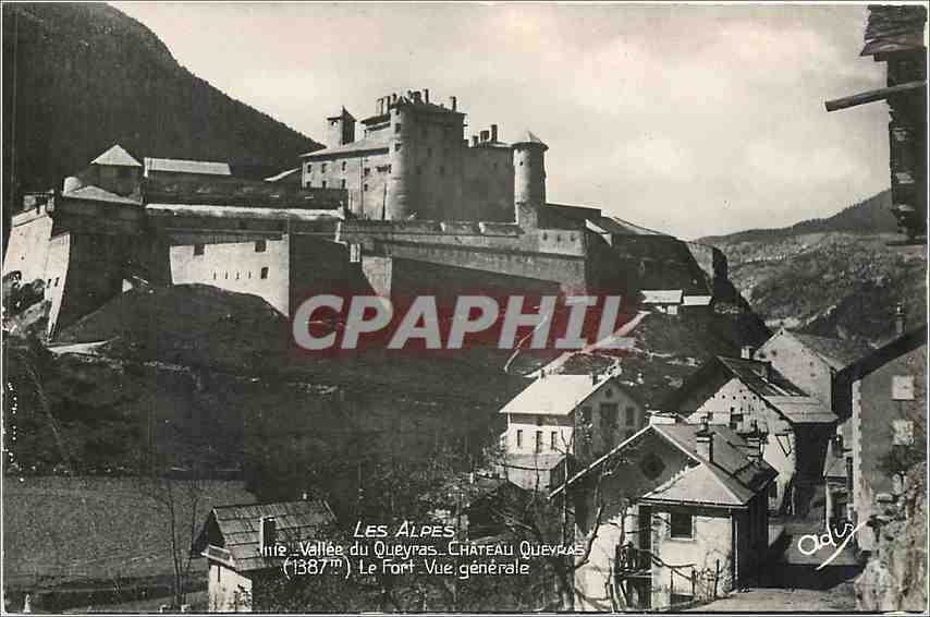 Tal von Queyras — Schloss Queyras — Allgemeiner Blick — Verlag Andréls, Nr. 1387