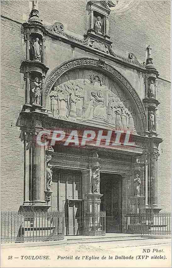 Toulouse. Portal der Kirche der Dalbade (16. Jahrhundert) — ND Fotografie
