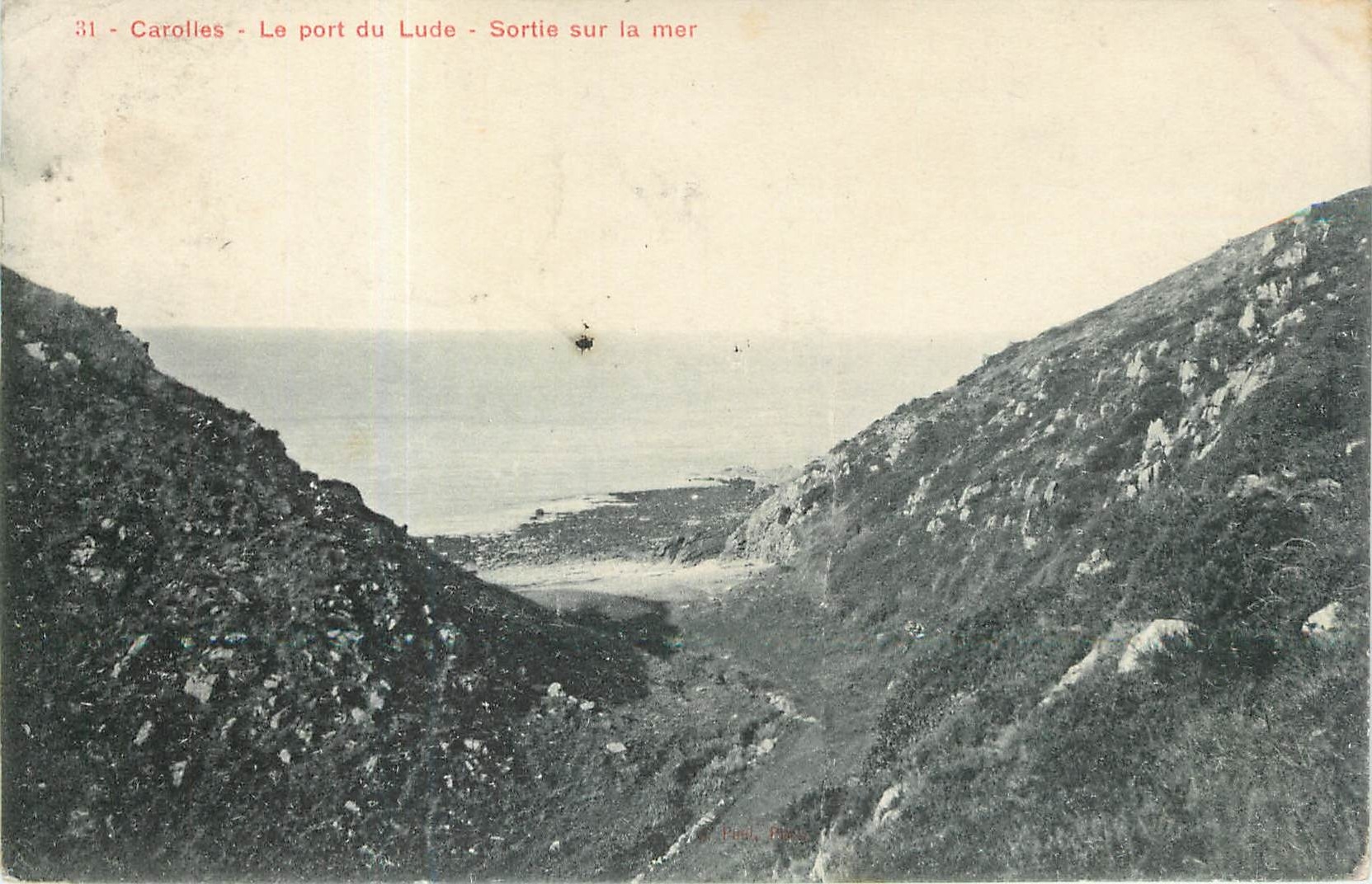 CPA CAROLLES-Le port du Lude-Sortie sur la mer
