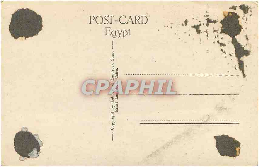 CPA CAIRO-The pyramide of Gizeh — Rückseite
